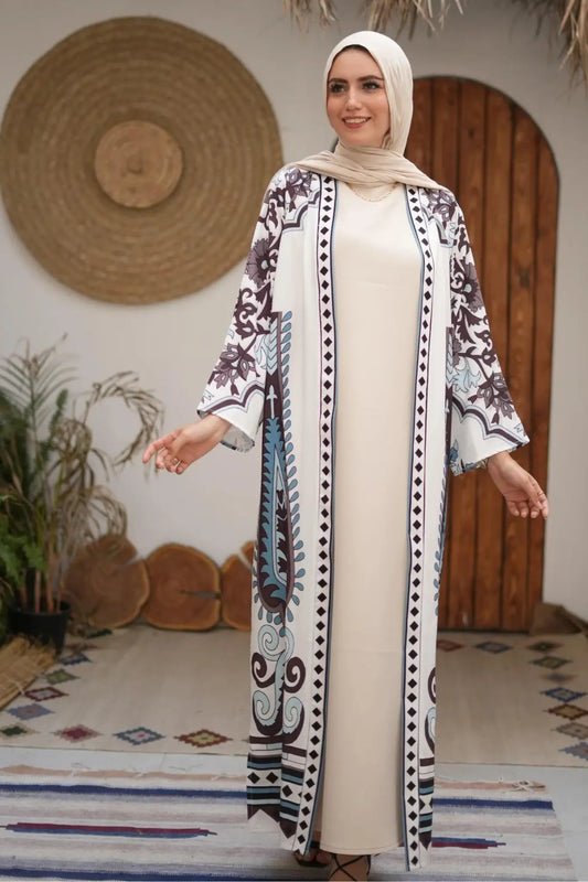 Bige long dress cut sleeveless