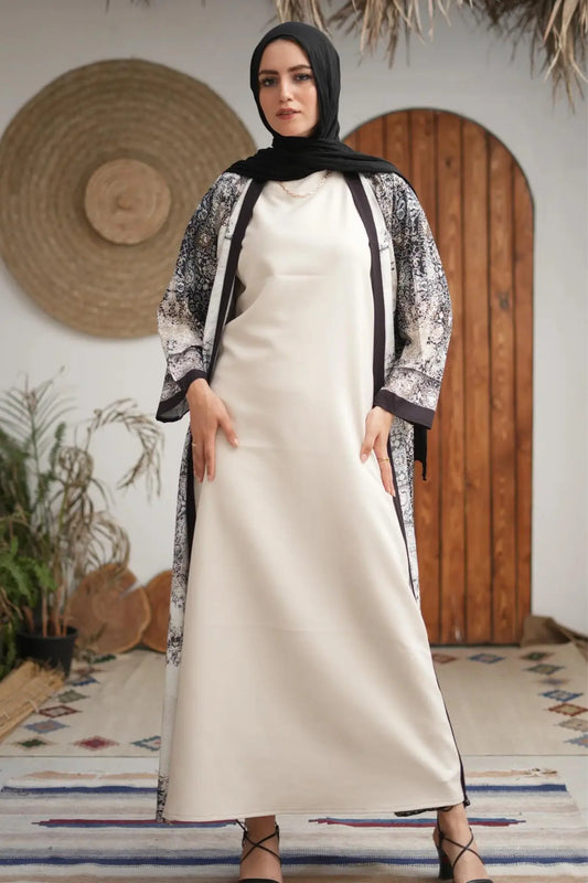 Bige long dress cut sleeveless