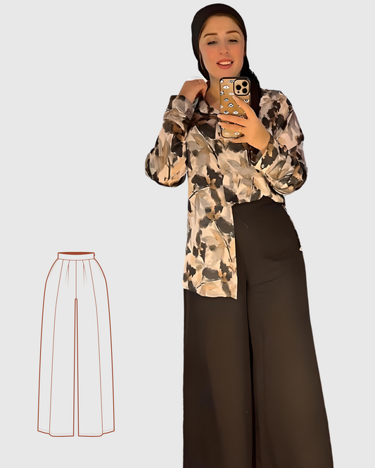 Wide leg Pants Color Black