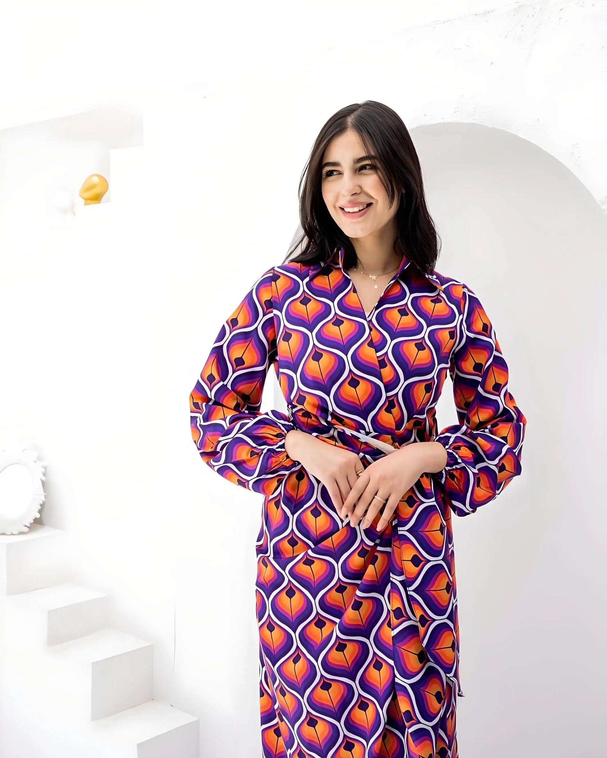 Bold Geometric Print Maxi Dress Bold Geometric Print Maxi Dress