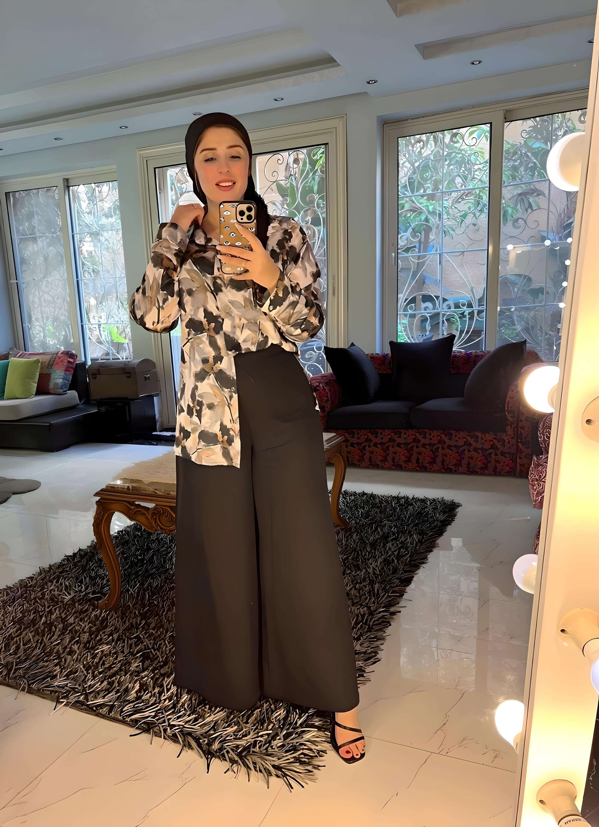 Wide leg Pants Color Black