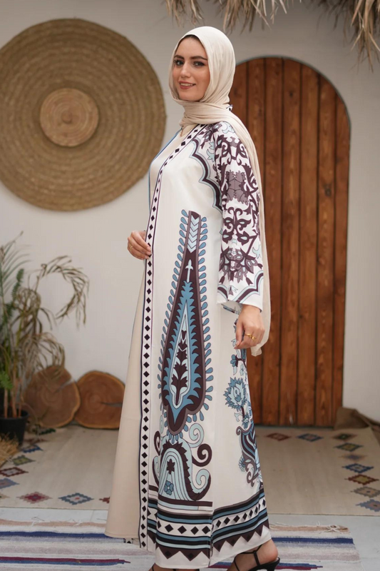 Comfortable & Stylish Printed Abaya - Everyday Luxury