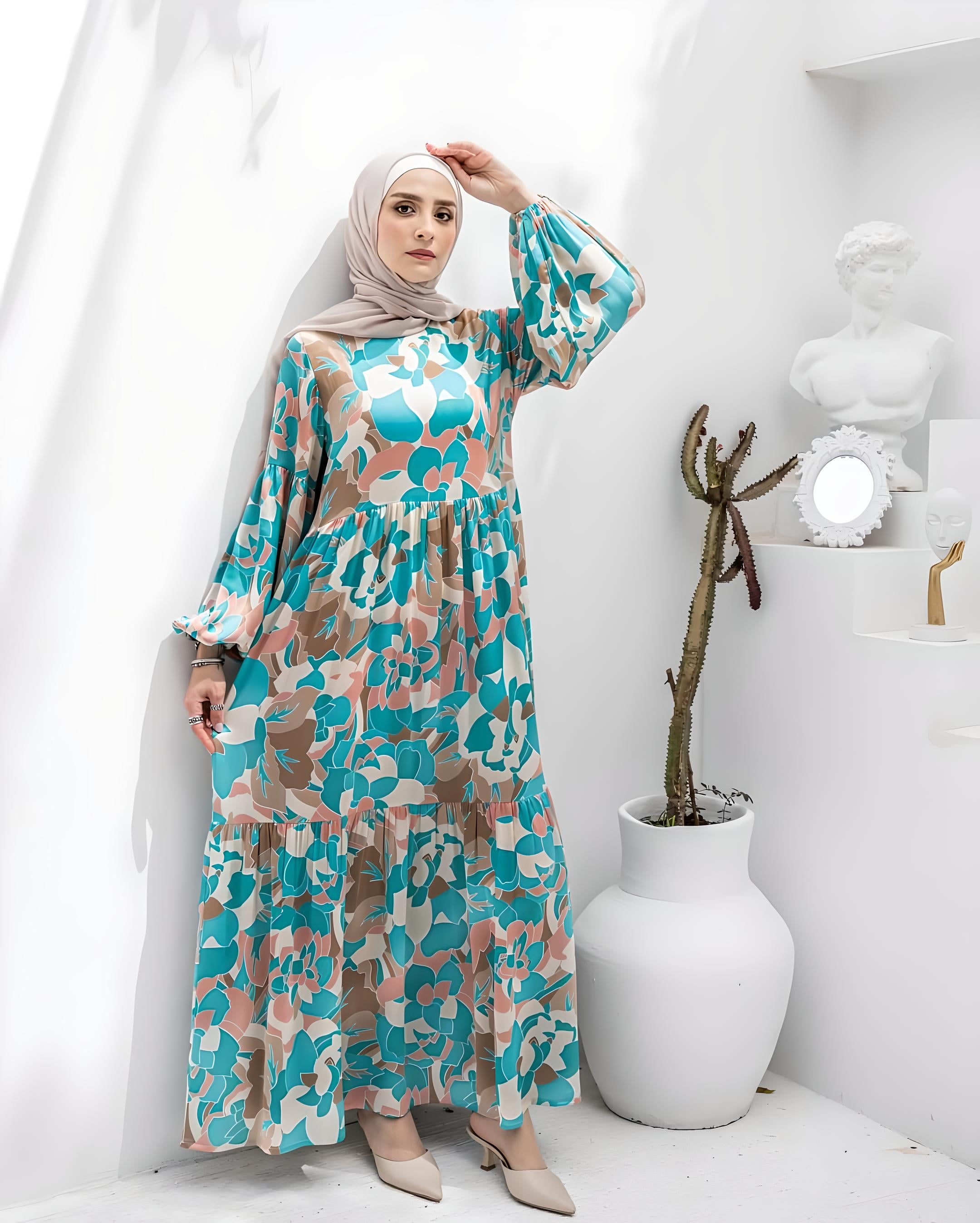 Long dress hijab modern hotsell